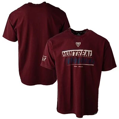 Unisex Maroon Montreal Victoire Boxy T-Shirt