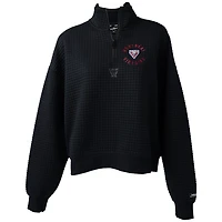 Women's Black Montreal Victoire Quilted Half-Zip Jacket