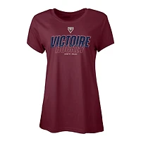 T-shirt graphique bordeaux pour femme Montréal Victoire