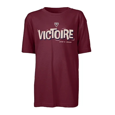 Youth Maroon Montreal Victoire Graphic T-Shirt