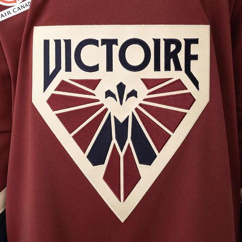 Maillot de hockey réplique rouge pour jeunes l'équipe Montréal Victoire