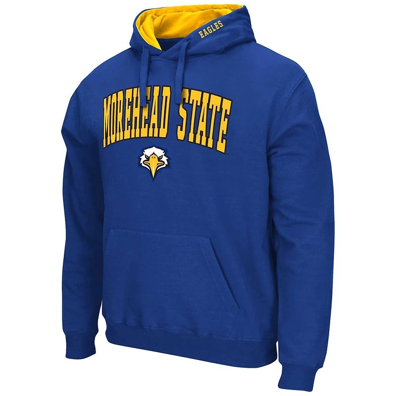 Pull Colosseum Blue Morehead State Eagles Arch & Team Logo 3.0 pour homme