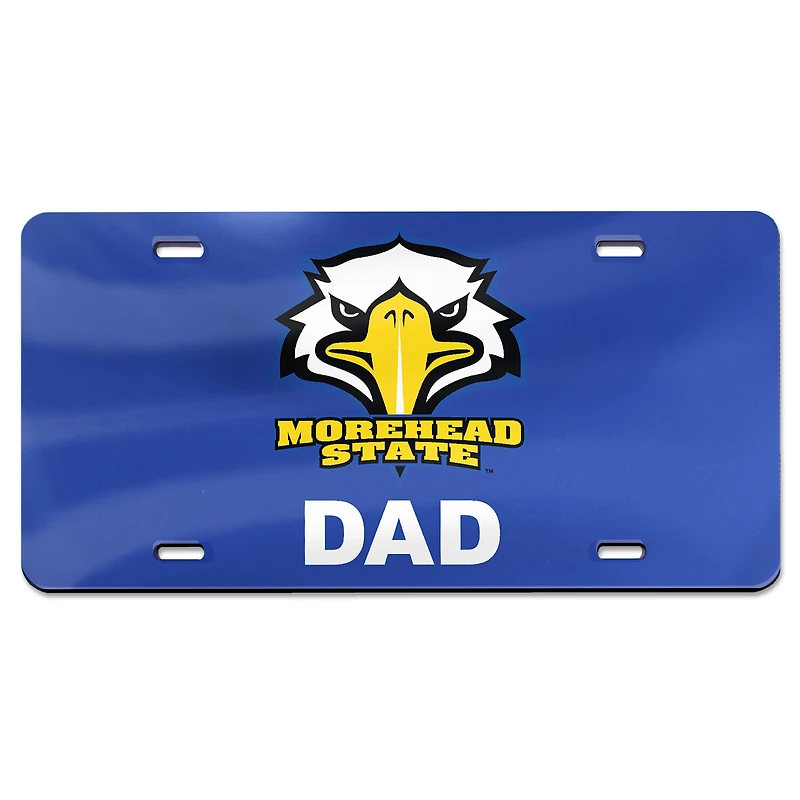 Plaque d'immatriculation WinCraft Morehead State Eagles Specialty Dad