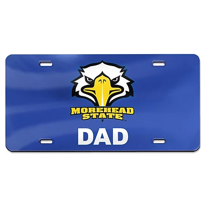 Plaque d'immatriculation WinCraft Morehead State Eagles Specialty Dad