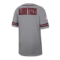 Men's Colosseum Gray Morehouse Maroon Tigers Free Spirited Baseball Jersey