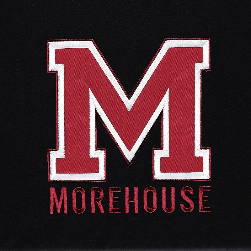 T-shirt FISLL noir Morehouse Maroon Tigers appliqué pour hommes