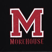 T-shirt FISLL noir Morehouse Maroon Tigers appliqué pour hommes