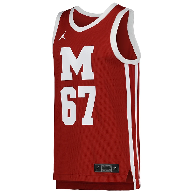Men's Jordan Brand Maroon Morehouse Tigers Replica Basketball Jersey