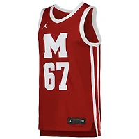 Men's Jordan Brand Maroon Morehouse Tigers Replica Basketball Jersey