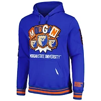 Men's Pro Standard Royal Morgan State Bears Homecoming Ribbed Fleece Pullover Hoodie