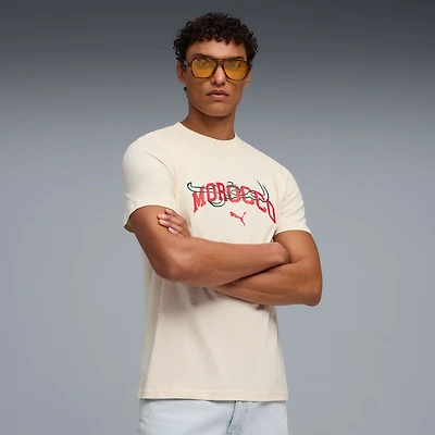 T-shirt homme Puma crème de l'équipe nationale du Maroc ftblCulture