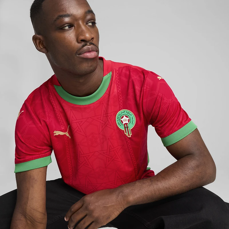 Men's Puma Red Morocco National Team 2025 Home Replica Jersey