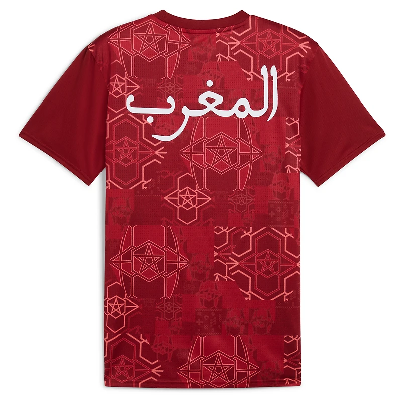 Men's Puma Red Morocco National Team 2025 Pre-Match Jersey