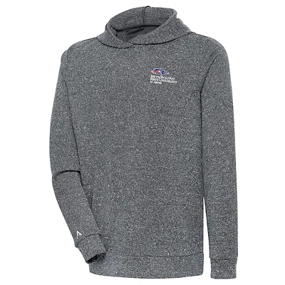 Sweat à capuche Antigua Heather Charcoal pour homme, MSU Denver Roadrunners Absolute