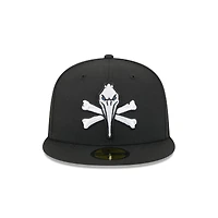 Casquette ajustée 59FIFTY pour homme New Era Black Myrtle Beach Pelicans Theme Nights