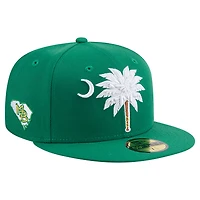 Casquette ajustée 59FIFTY pour homme New Era, thème Myrtle Beach Pelicans, verte