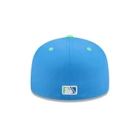 Casquette ajustée 59FIFTY New Era White Myrtle Beach Pelicans pour homme