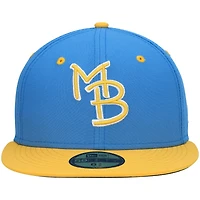 Men's New Era Light Blue Myrtle Beach Pelicans Authentic Collection Team Alternate 59FIFTY Fitted Hat
