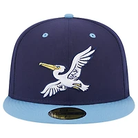 Men's New Era Navy Myrtle Beach Pelicans Theme Nights City  59FIFTY Fitted Hat