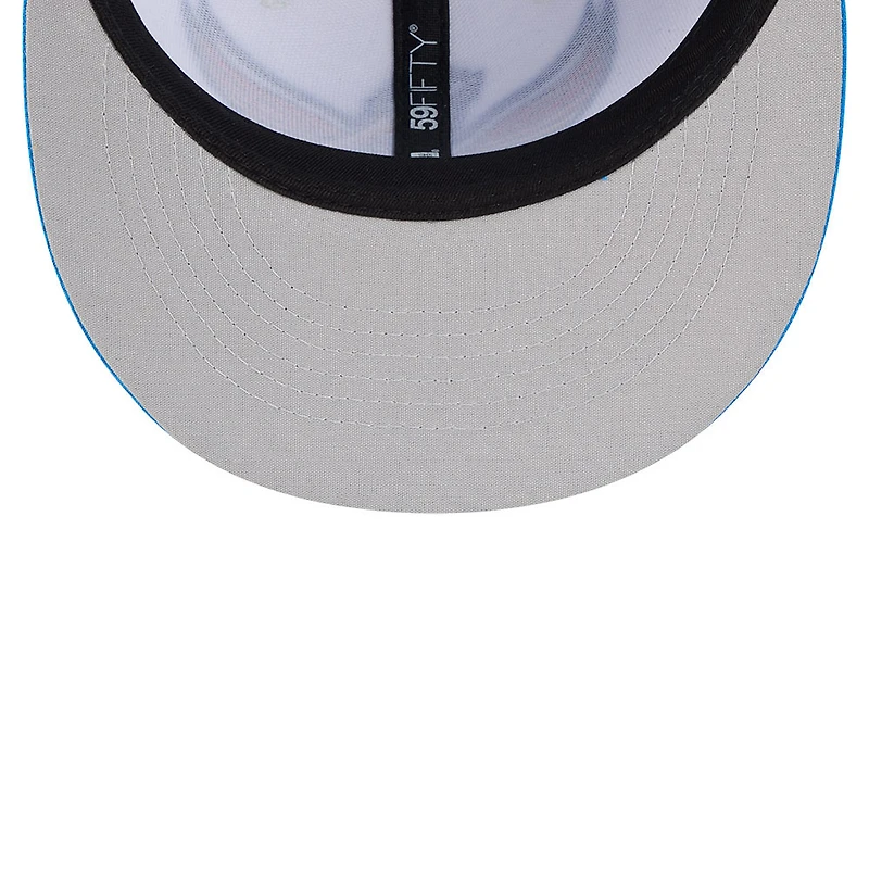 Men's New Era  White/Blue Myrtle Beach Pelicans 2026 Copa De La Diversion 59FIFTY Fitted Hat