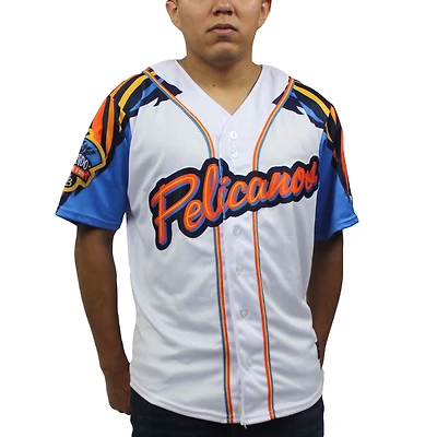 Maillot Homme Blanc Myrtle Beach Pelicans Copa Replica