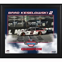 Collage encadré de Brad Keselowski 15" x 17" Champion 2020 des Food City Supermarket Heroes 500