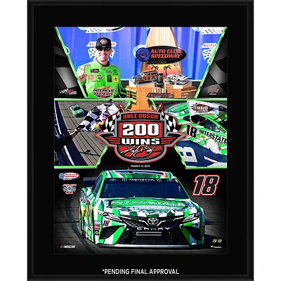 Plaque sublimée Kyle Busch 10,5" x 13" 200 Career Wins