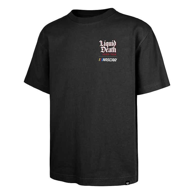 T-shirt noir pour homme « 47 NASCAR Liquid Death Race Day Backer Foundation »