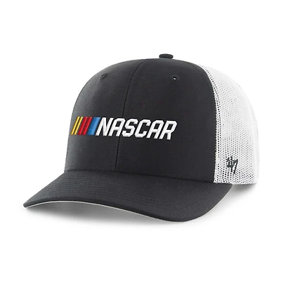 Casquette ajustable noire NASCAR Trucker '47 pour homme