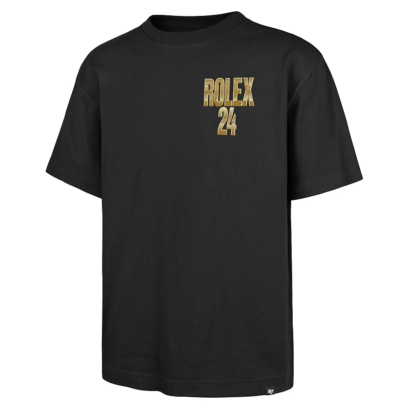 Men's '47 Black Rolex 24 Race Day Backer Foundation T-Shirt