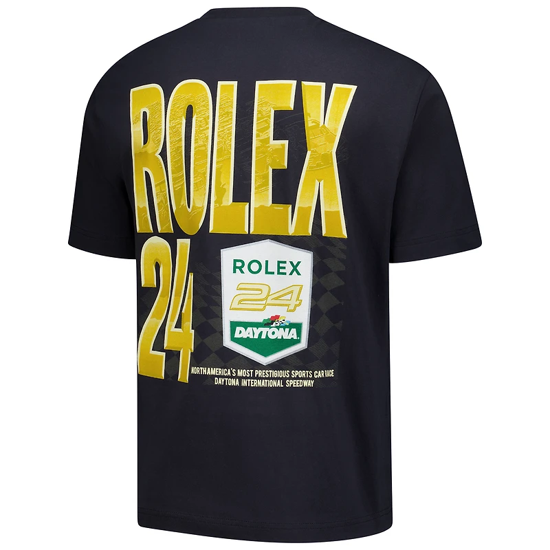 Men's '47 Black Rolex 24 Race Day Backer Foundation T-Shirt