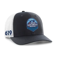 Casquette trucker ajustable pour homme, modèle 47, bleu marine et blanc, NASCAR San Diego Weekend