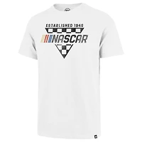 T-shirt blanc NASCAR Tri-Check Scrum '47 pour hommes