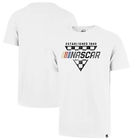 T-shirt blanc NASCAR Tri-Check Scrum '47 pour hommes