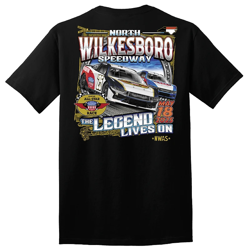 Men's Black 2025 NASCAR All-Star Race T-Shirt