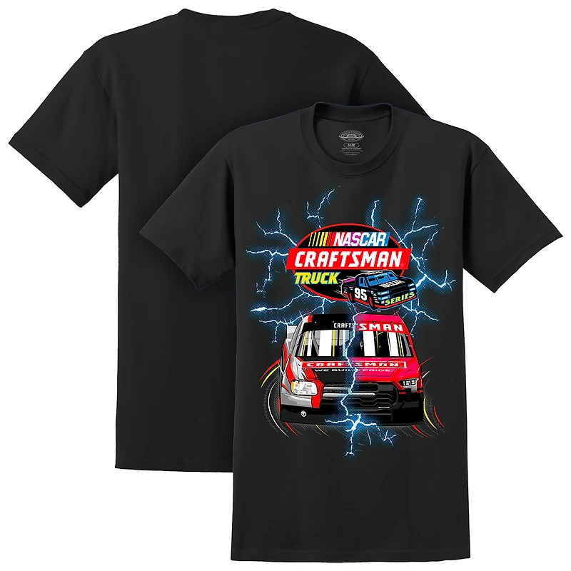 T-shirt noir tri-blend NASCAR Craftsmen Truck Series Lightning pour homme