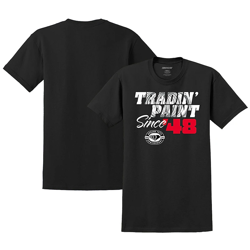 T-shirt noir à trois mélanges NASCAR Tradin' Paint Since '48 pour homme
