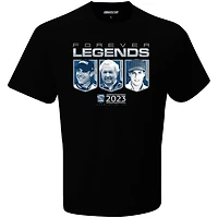 T-shirt intronisé noir NASCAR Hall of Fame Class 2023 pour homme avec drapeau à damier