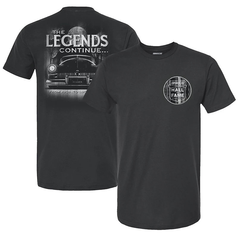 T-shirt rétro noir à damier pour homme, légendes du Temple de la renommée NASCAR