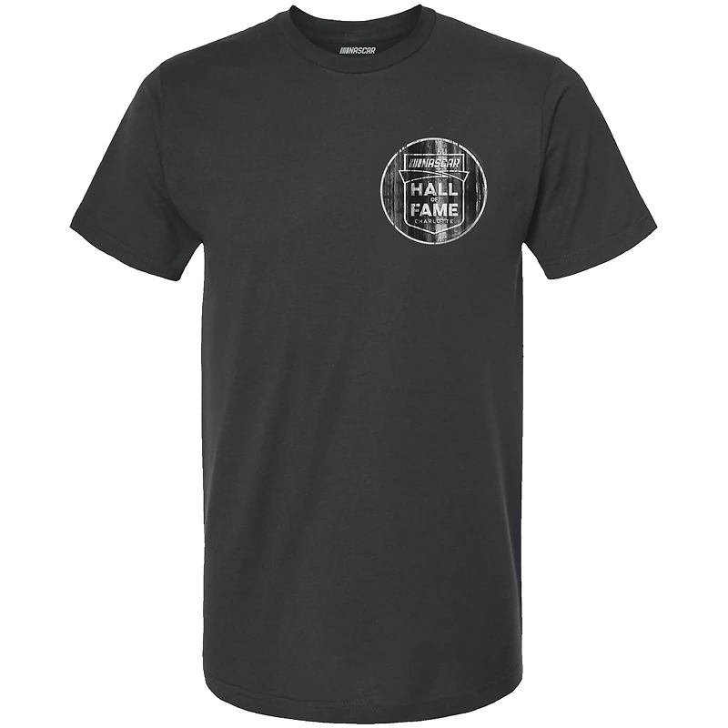 Men's Checkered Flag Black NASCAR Hall of Fame Legends Retro T-Shirt