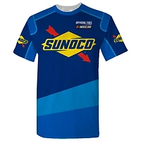 T-shirt bleu à damier pour homme, NASCAR Sunoco Legend Uniform