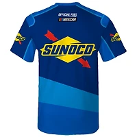 T-shirt bleu à damier pour homme, NASCAR Sunoco Legend Uniform