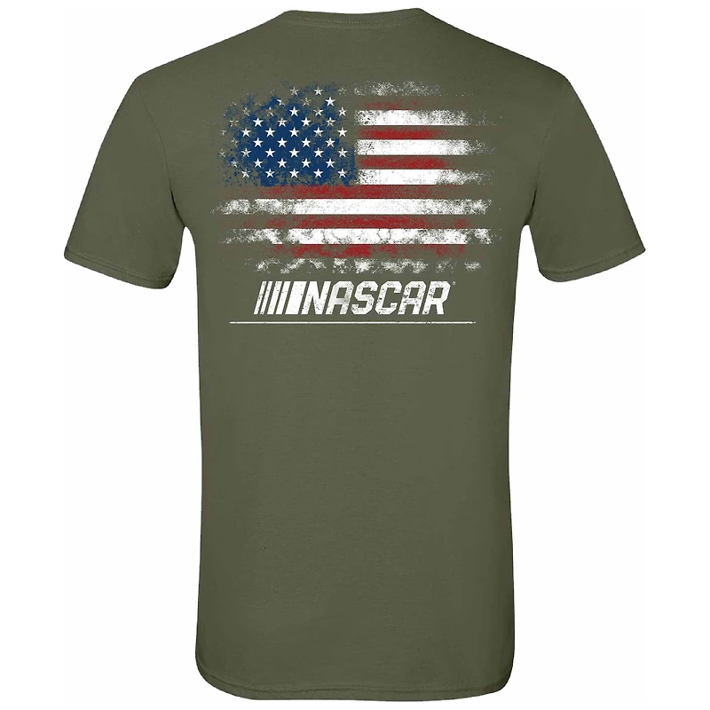 Men's Checkered Flag Sports Green NASCAR Merchandise T-Shirt