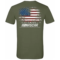 Men's Checkered Flag Sports Green NASCAR Merchandise T-Shirt