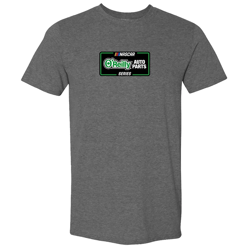 Men's Checkered Flag Sports Heather Gray NASCAR O'Reilly Auto Parts Series T-Shirt