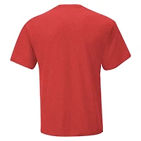 T-shirt de course NASCAR rouge chiné pour hommes, drapeau à damier