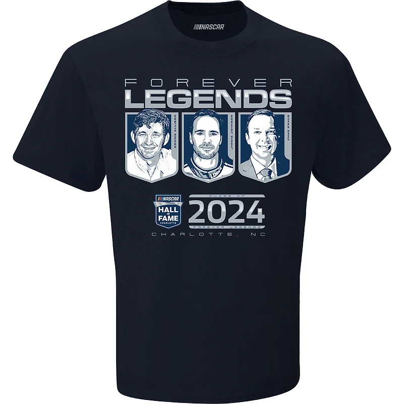 Men's Checkered Flag Sports Navy NASCAR Hall of Fame Class 2024 T-Shirt