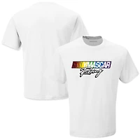 Men's Checkered Flag Sports  White NASCAR Racing T-Shirt