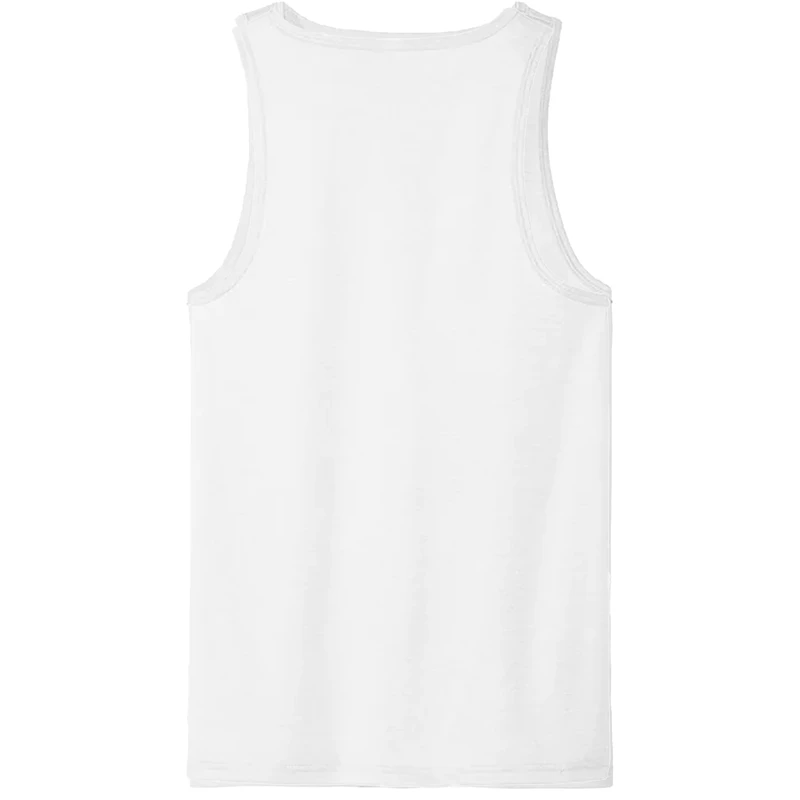 Men's Checkered Flag Sports White NASCAR Racing Tank Top