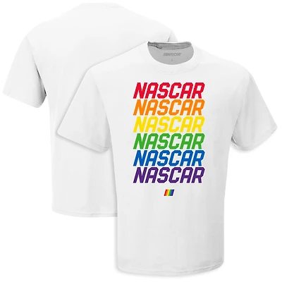 Men's Checkered Flag Sports  White NASCAR Repeat T-Shirt